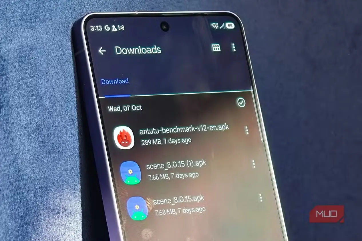 بخش فایلهای بارگیریشده در برنامه Files by Google