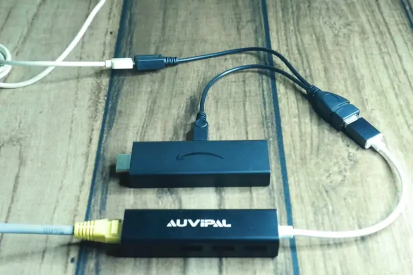 اتصال Fire TV Stick به مبدلهای USB OTG و Ethernet