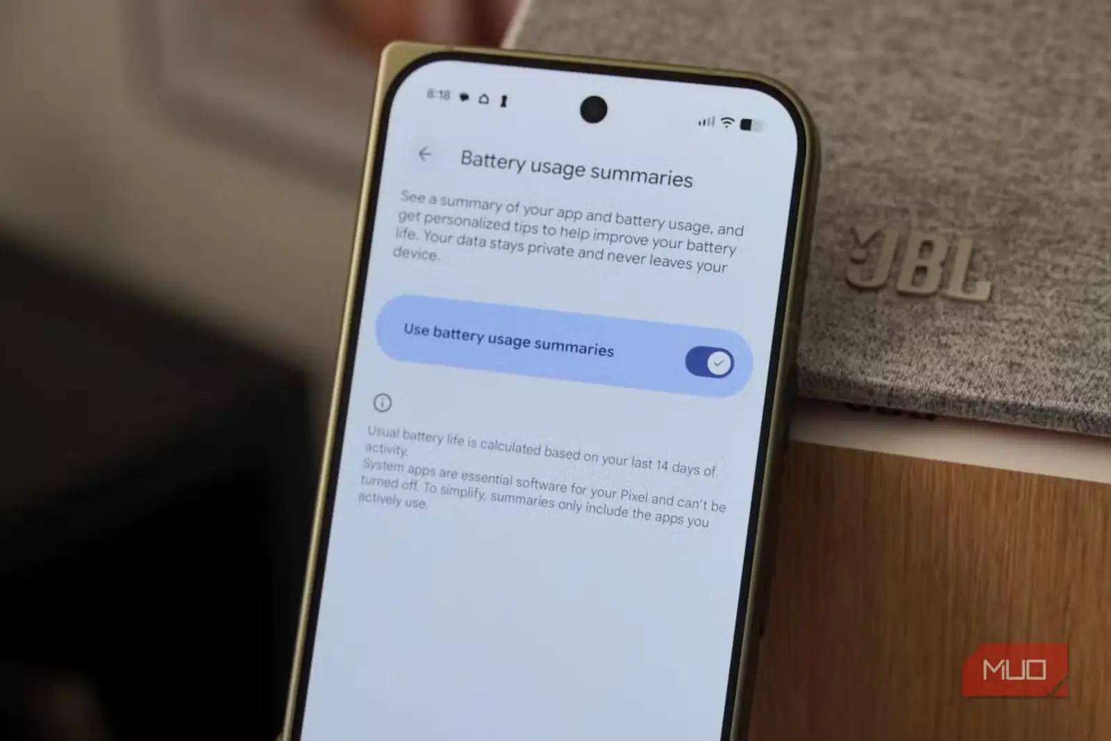فعالسازی خلاصههای مصرف باتری Pixel در گوشی Pixel 11 Pro Fold