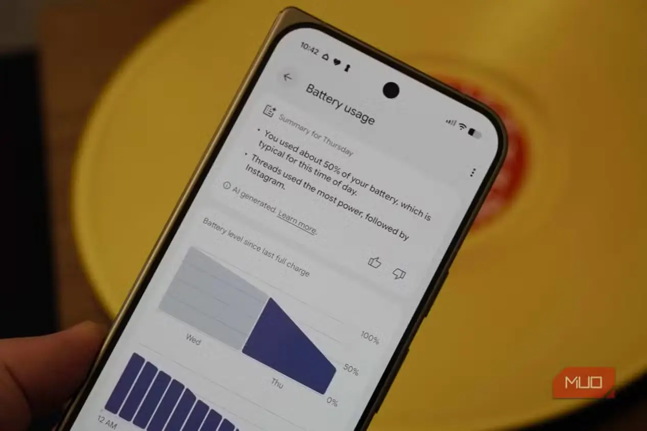 بررسی خلاصههای مصرف باتری Pixel در گوشی Pixel 11 Pro Fold