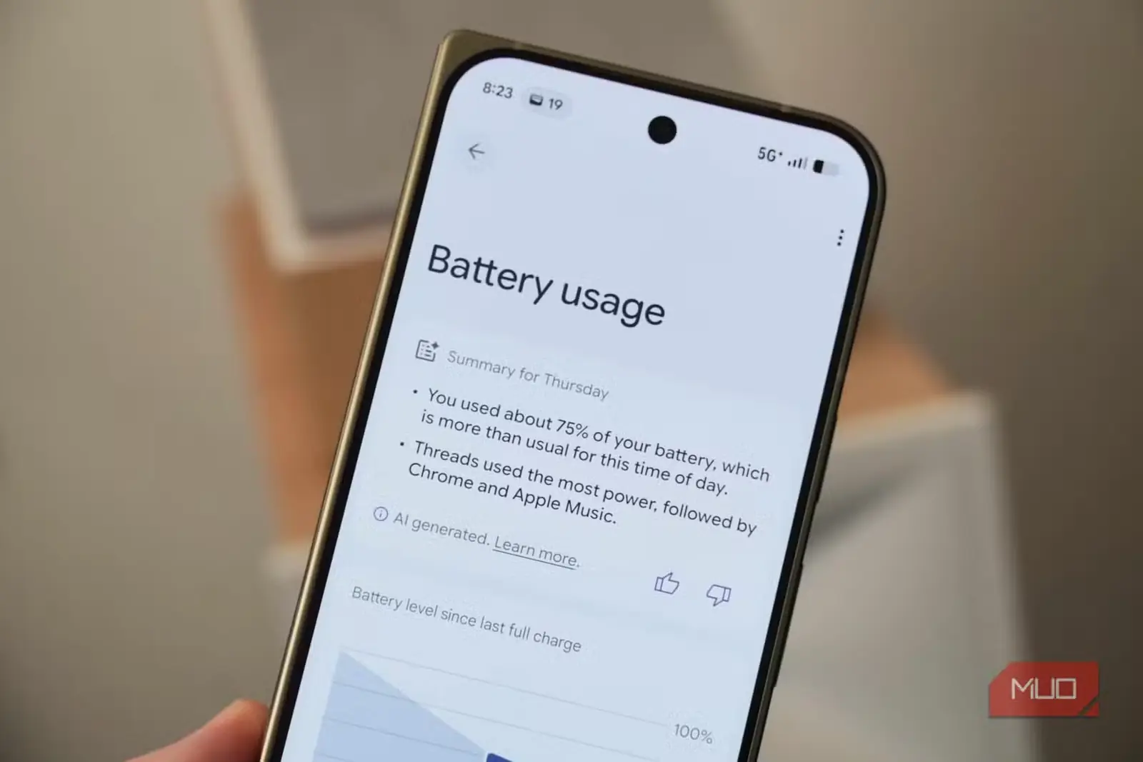 اطلاعات خلاصههای مصرف باتری Pixel در گوشی Pixel 11 Pro Fold