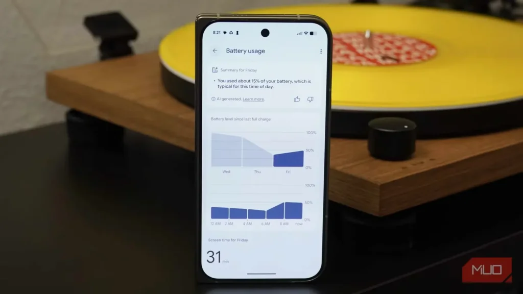 قابلیت Google Pixel که نادیده‌اش گرفته بودم، برنامهٔ پرمصرف باتری را پیدا کرد