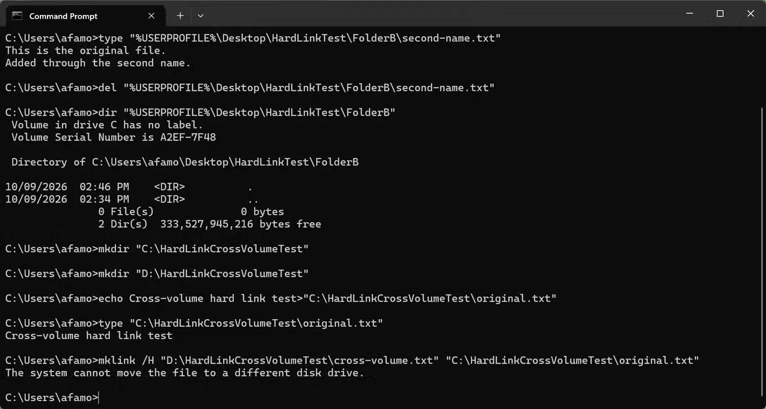 خودداری Windows از جابهجایی فایلها میان درایوها
