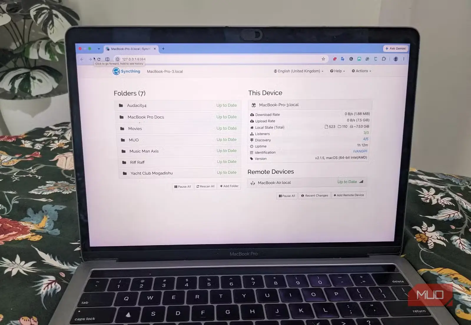 فایلهای Syncthing انتقالیافته از لپتاپ قدیمی