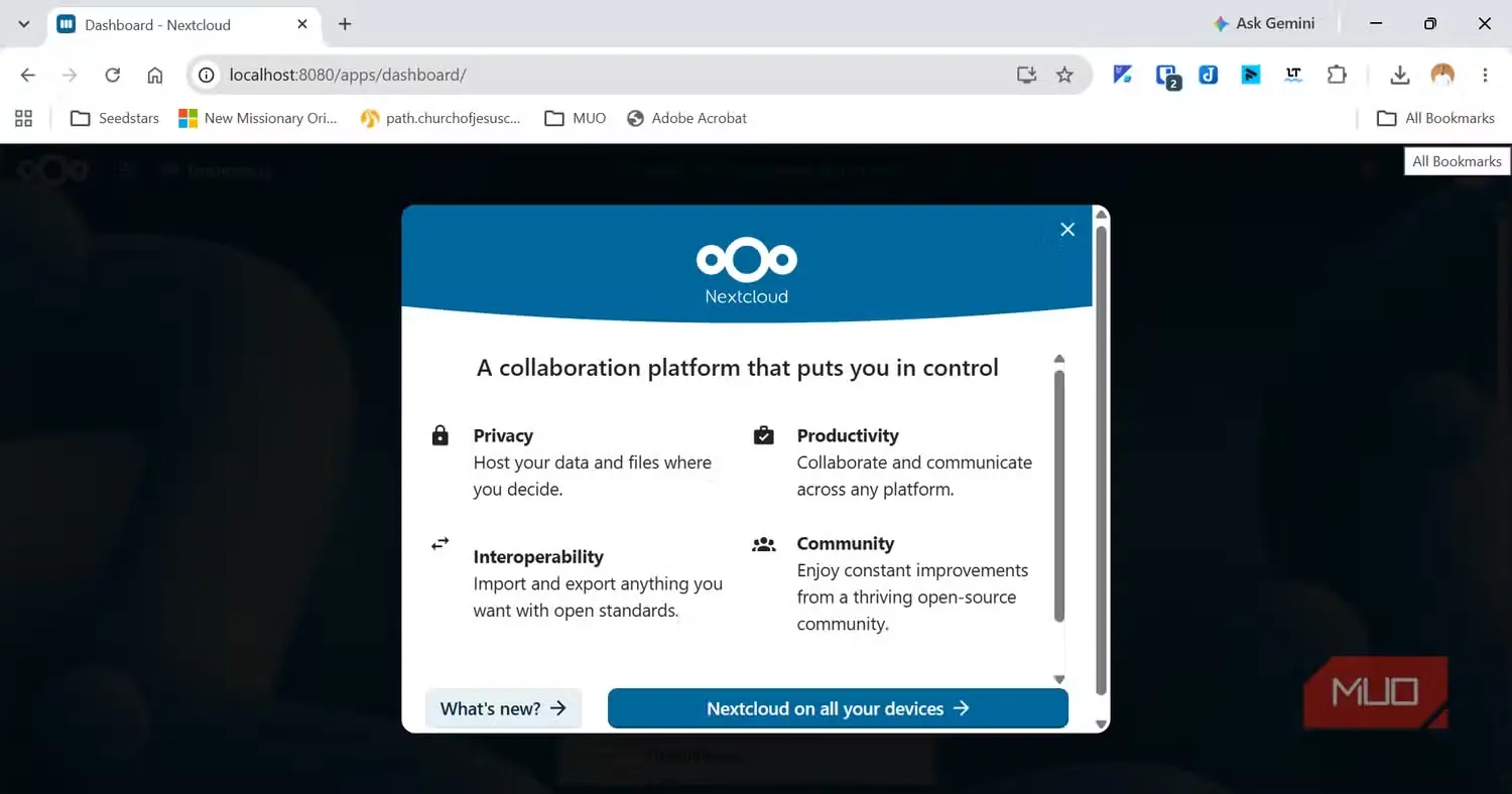 راهنمای گامبهگام نصب Nextcloud