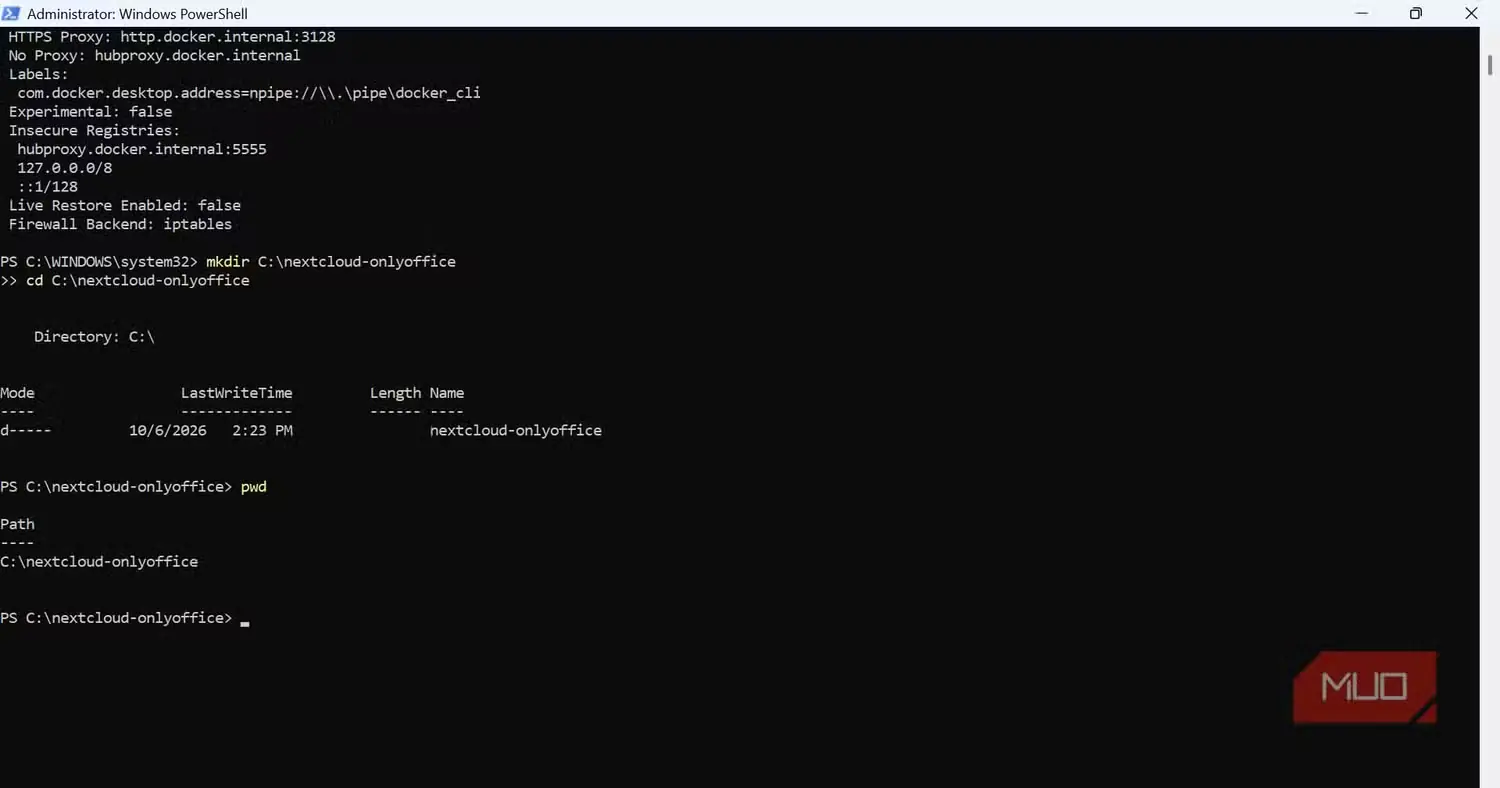 پیکربندی Nextcloud برای Docker