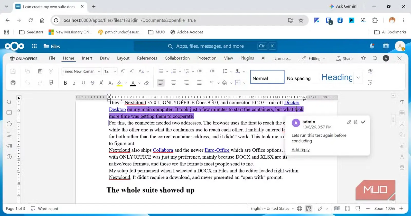 افزودن دیدگاهها در OPENOFFICE