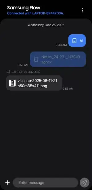 صفحه اصلی برنامه Samsung Flow در گوشی Galaxy