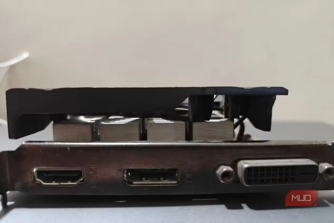 درگاههای خروجی کارت گرافیک Zotac 1050 Ti