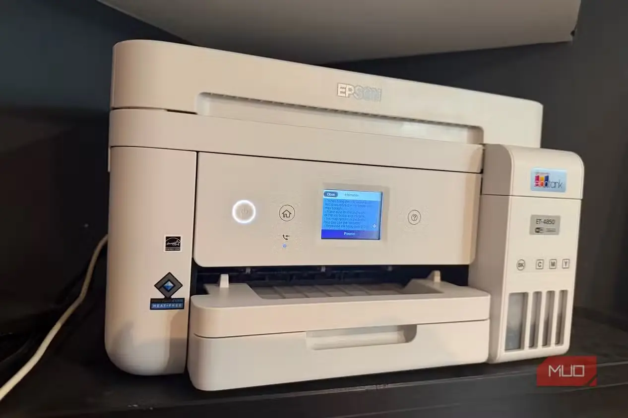 نمای کناری چاپگر Epson EcoTank