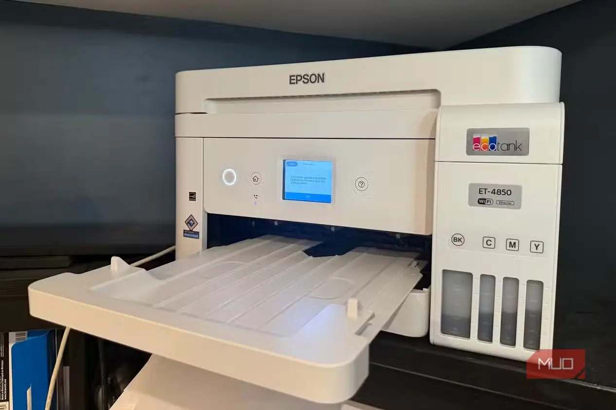 نمای کناری چاپگر Epson EcoTank