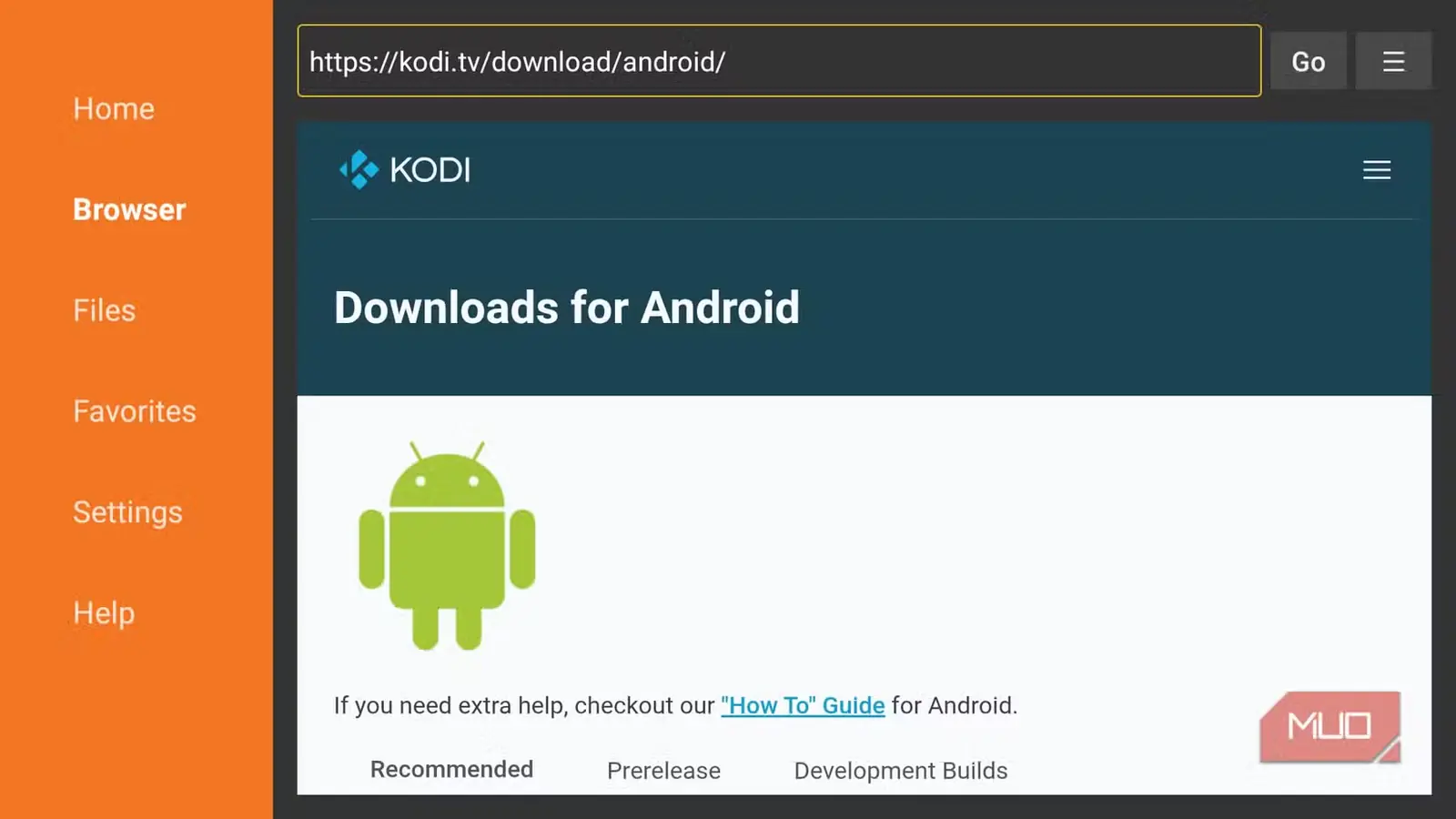 مرحله دوم بارگیری Kodi