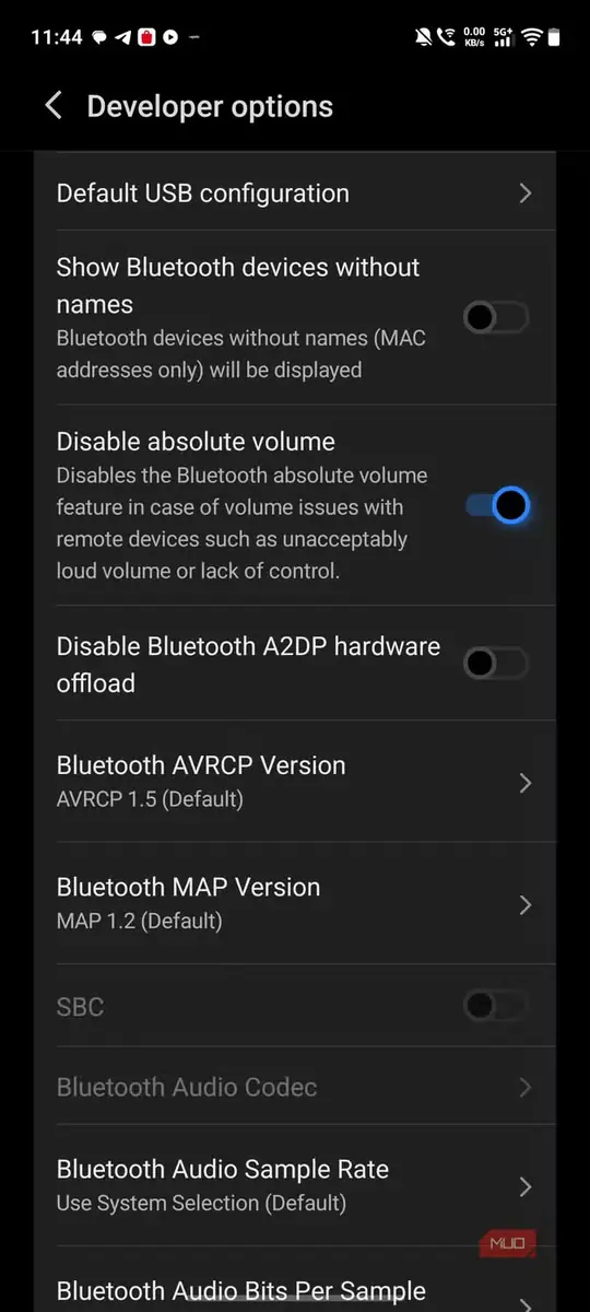 نمای صفحه قابلیتهای صوتی بلوتوث در vivo x300 pro