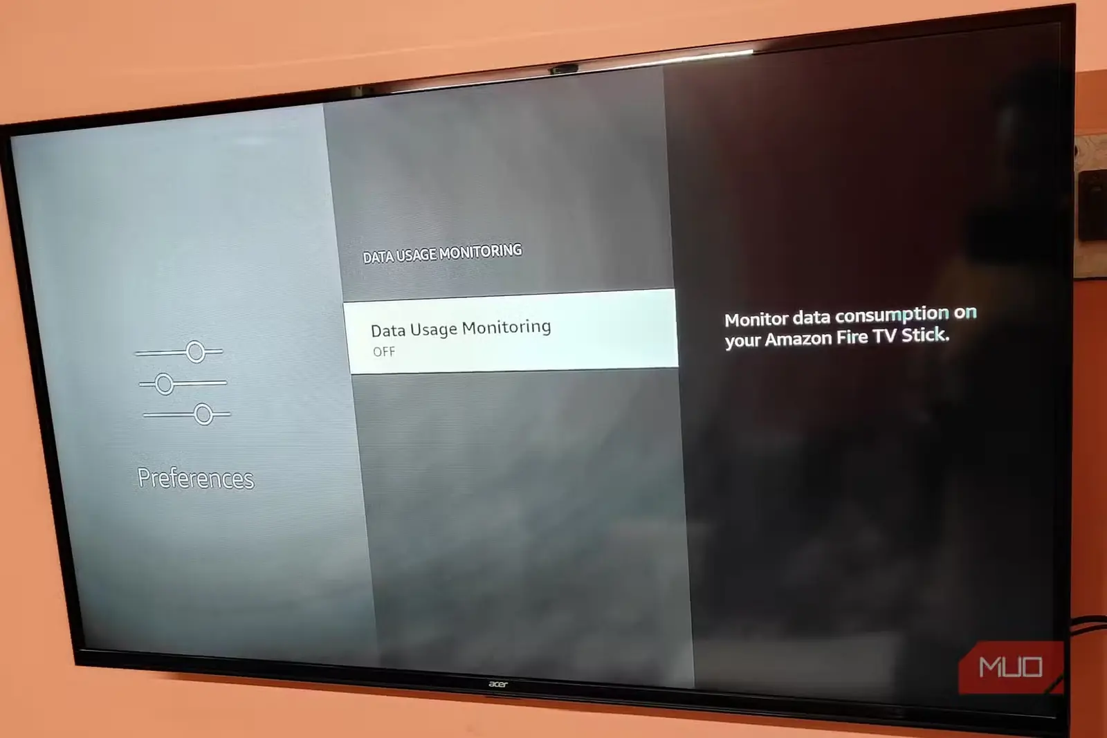 تنظیمات پایش دستگاه در Fire TV Stick
