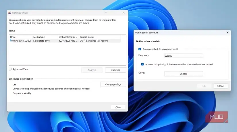 نمای ابزار یکپارچهسازی در Windows