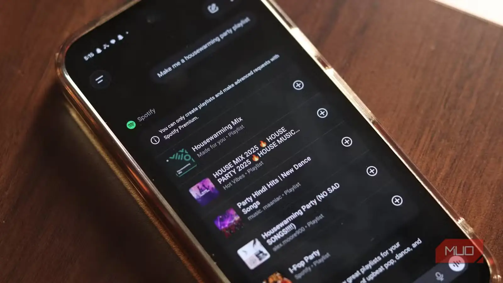 استفادهٔ ChatGPT از Spotify در پنجرهٔ گفتوگو