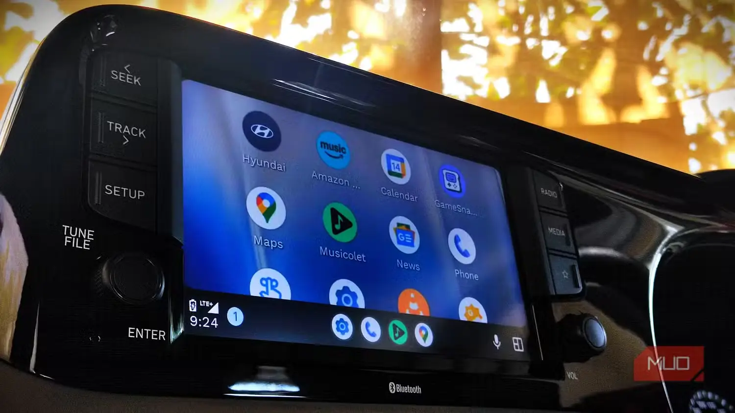 فهرست برنامههای Android Auto روی نمایشگر