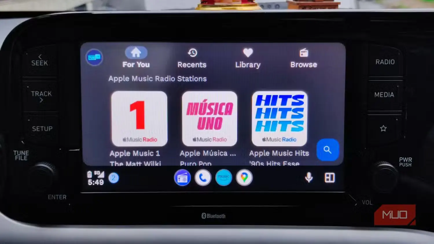فهرست ایستگاههای رادیویی TuneIn Radio در Android Auto