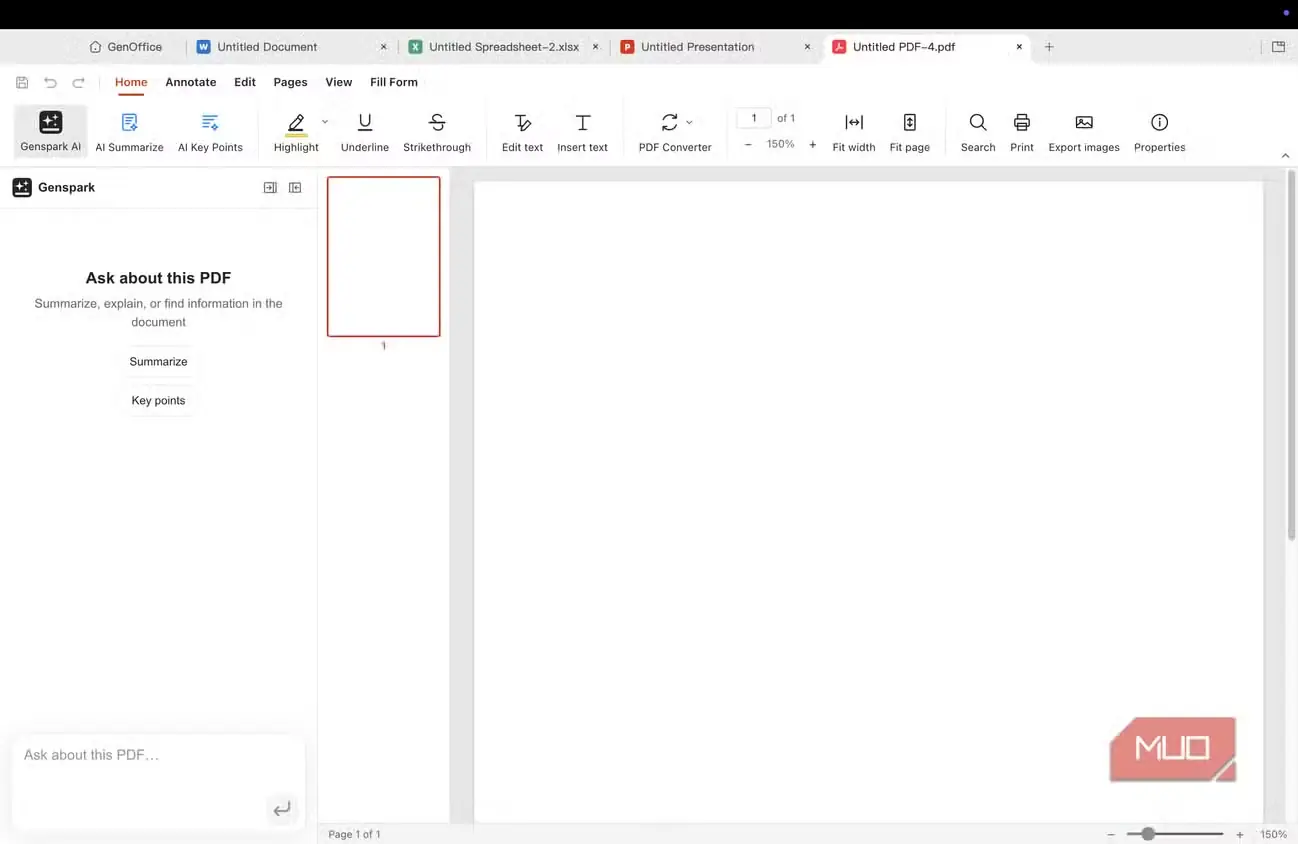 رابط GenOffice برای کار با فایلهای PDF