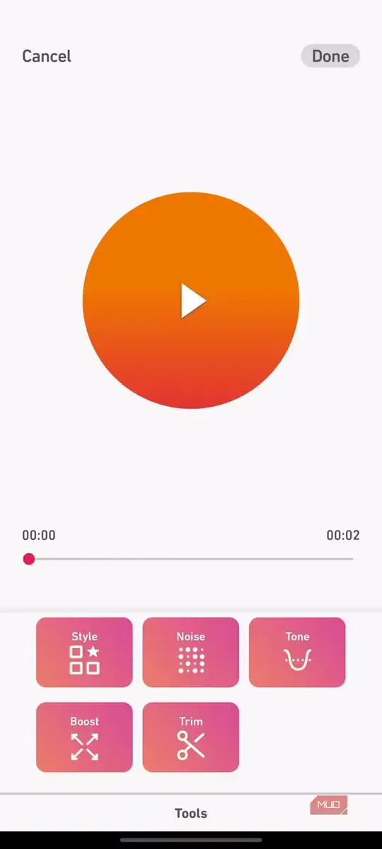 نمای قابلیتهای گوناگون برنامه Dolby On