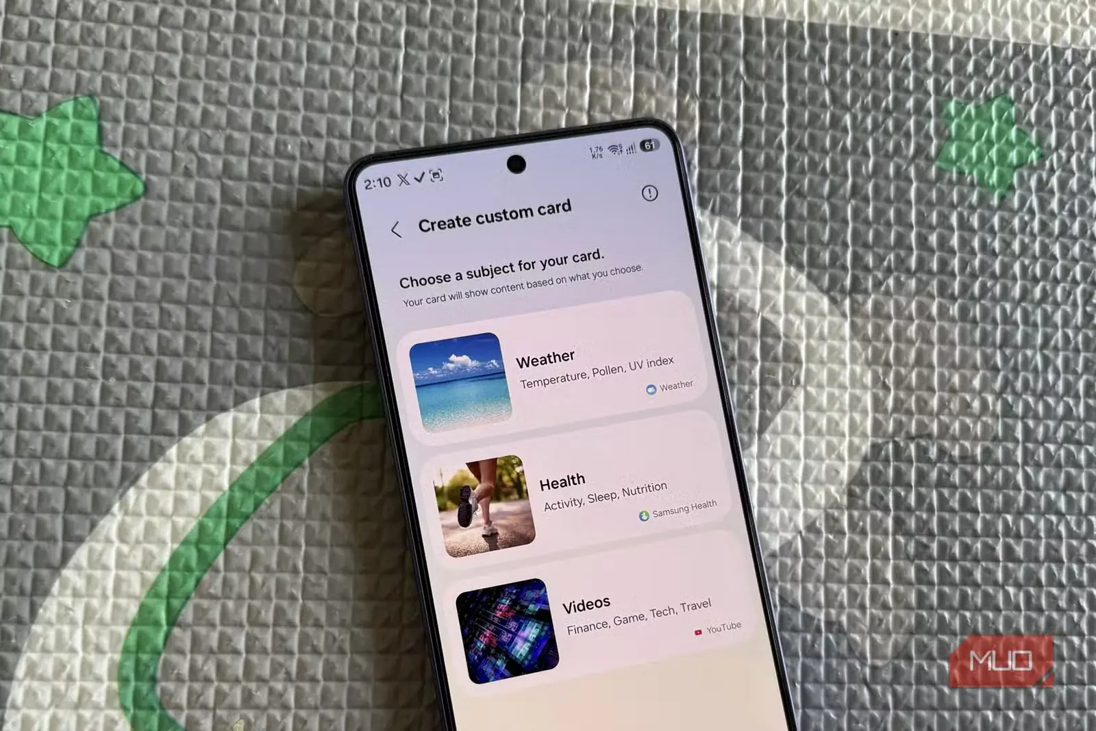 نمایش منوی Now Brief روی گوشی Samsung