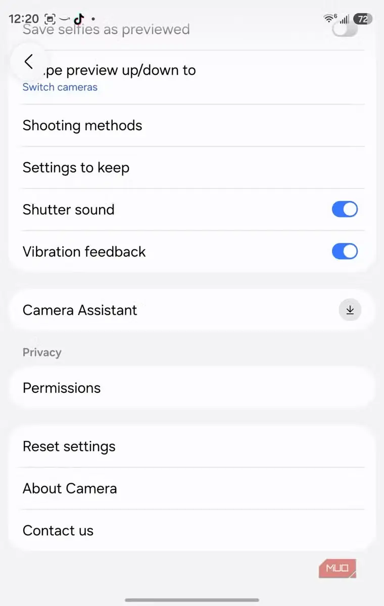 برنامهٔ Camera Assistant همراه با نماد بارگیری