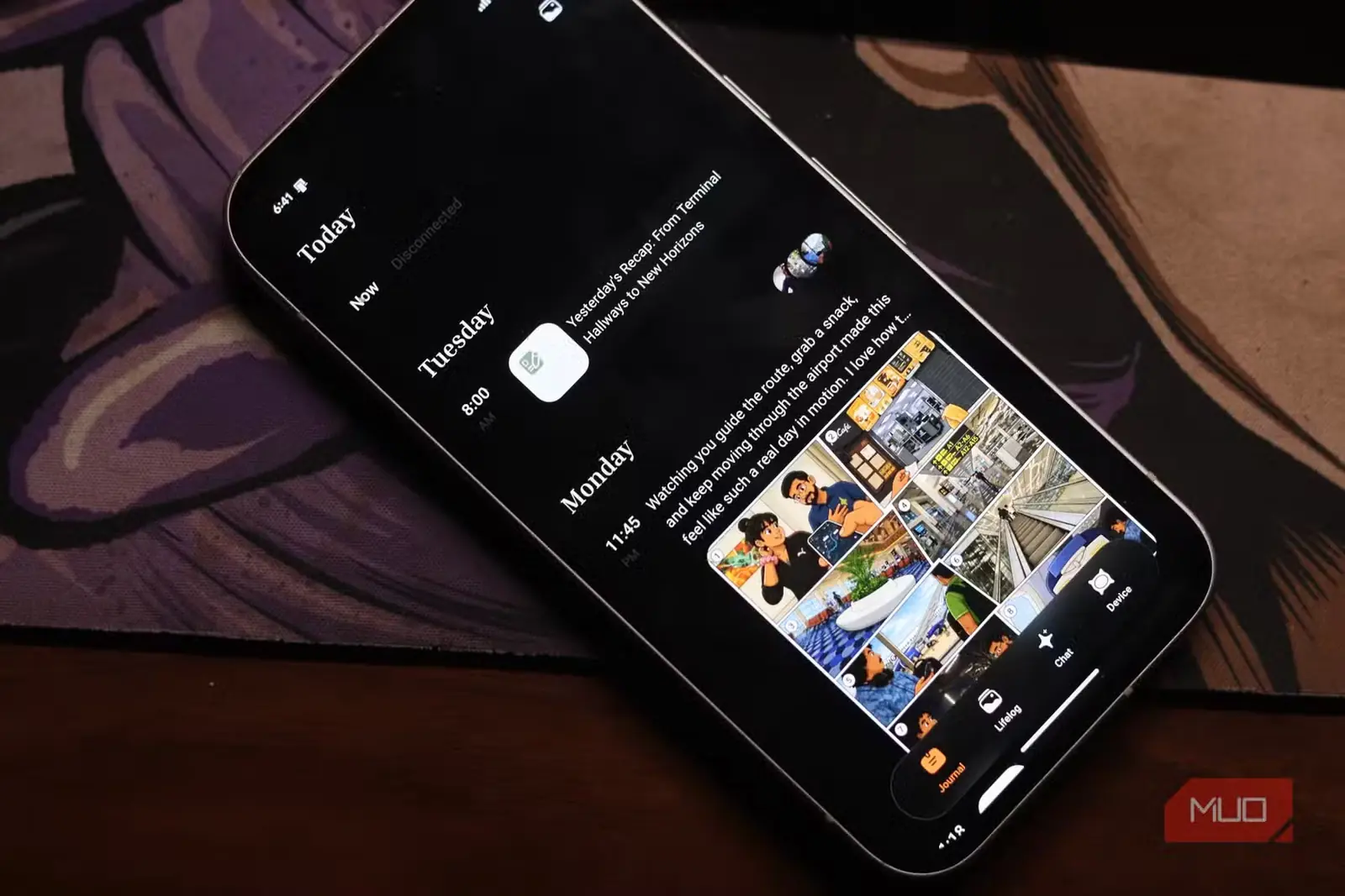برنامه Looki L1 در حال نمایش داستان مصور