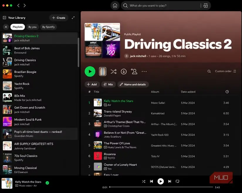 فهرستهای پخش من در Spotify پس از سالها استفاده