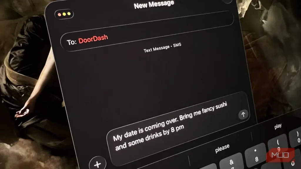 سفارش پیامکی از DoorDash بدون باز کردن برنامه