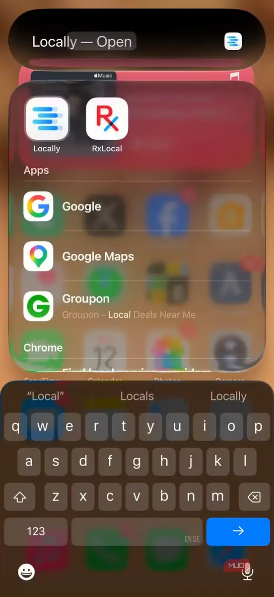 اجرای محلی مدل روی یک iPhone.