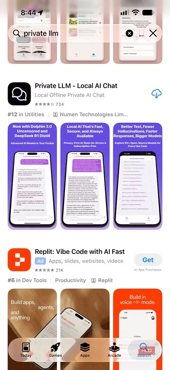 اجرای خصوصی LLM روی iPhone.