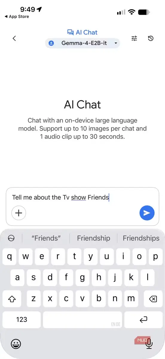 اجرای Google AI Edge روی iPhone.
