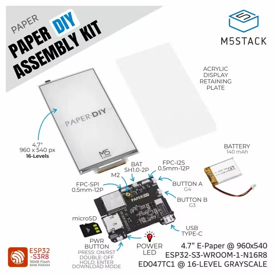 نمای کیت مونتاژ PaperDIY Assembly Kit