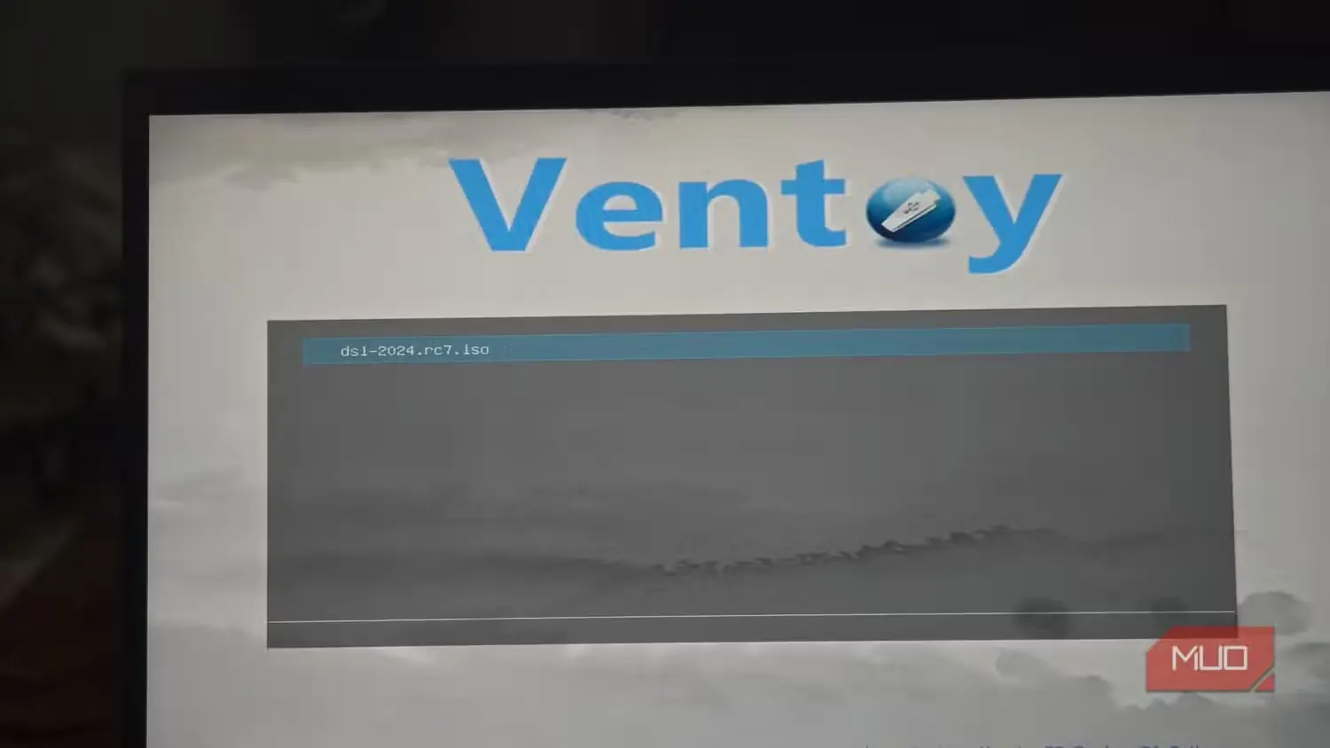نمای نخست فهرست راهاندازی Ventoy (1)
