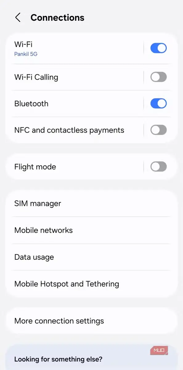 فهرست اتصالات در گوشی Android