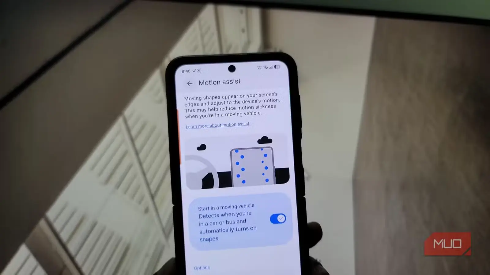صفحه تنظیمات قابلیت دسترسپذیری کمکحرکتی در Android