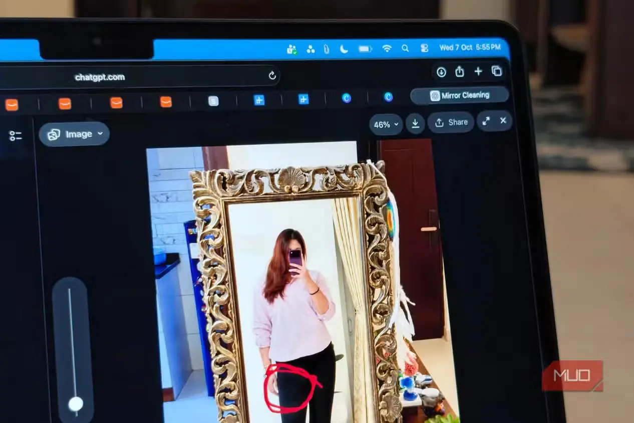 نشانهگذاری قرمز برای مشخصکردن بخش نیازمند ویرایش در ChatGPT