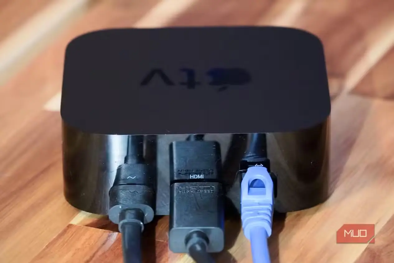 درگاههای پشت دستگاه Apple TV