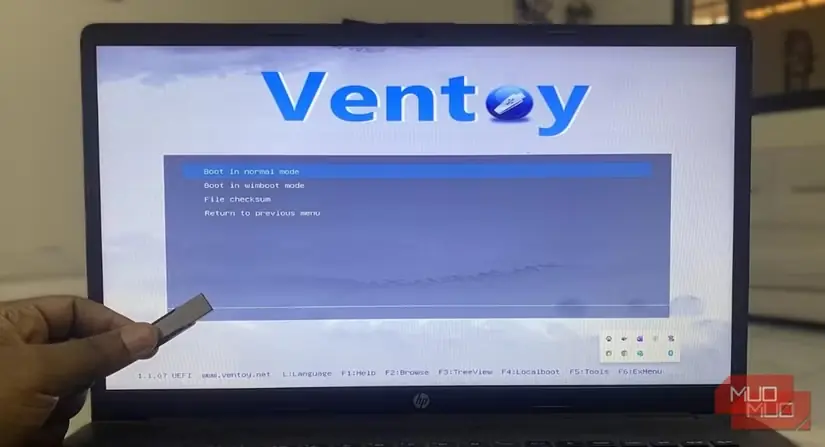 راه‌اندازی دوگانه با Ventoy-1