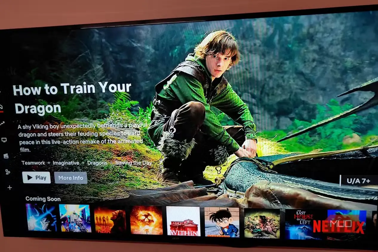 نمای برنامه Netflix روی دستگاه Fire TV