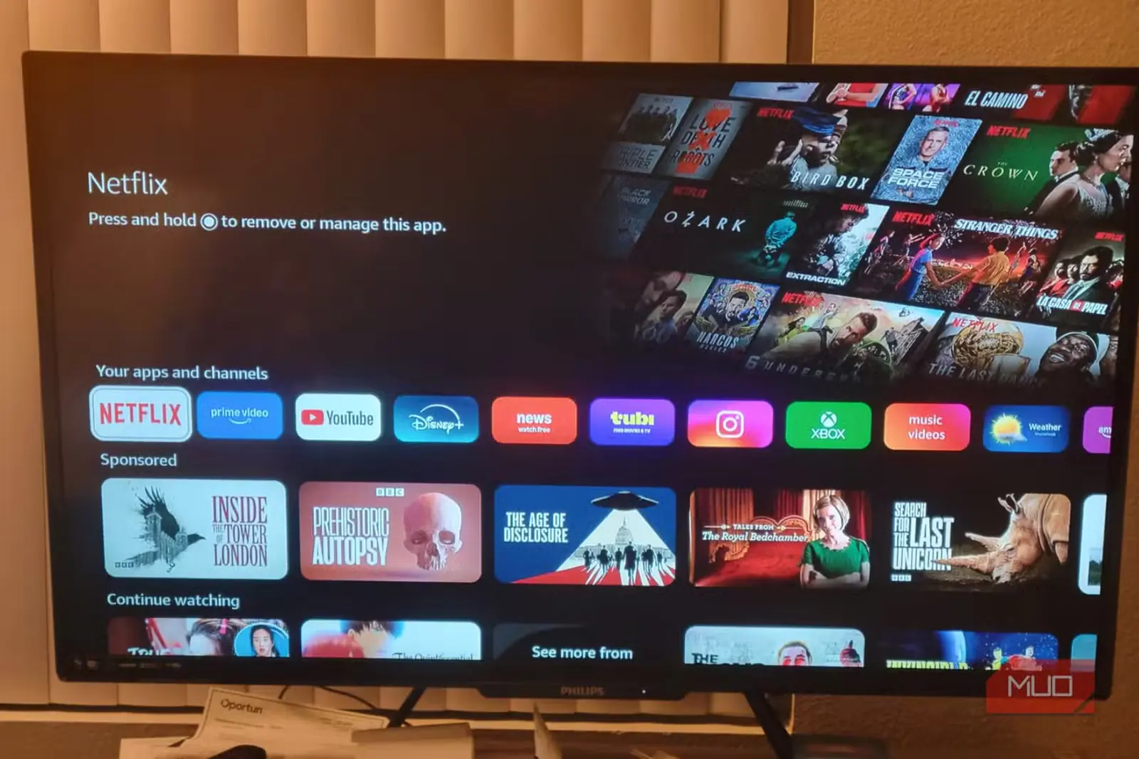 نمای Netflix روی دستگاه Amazon Fire