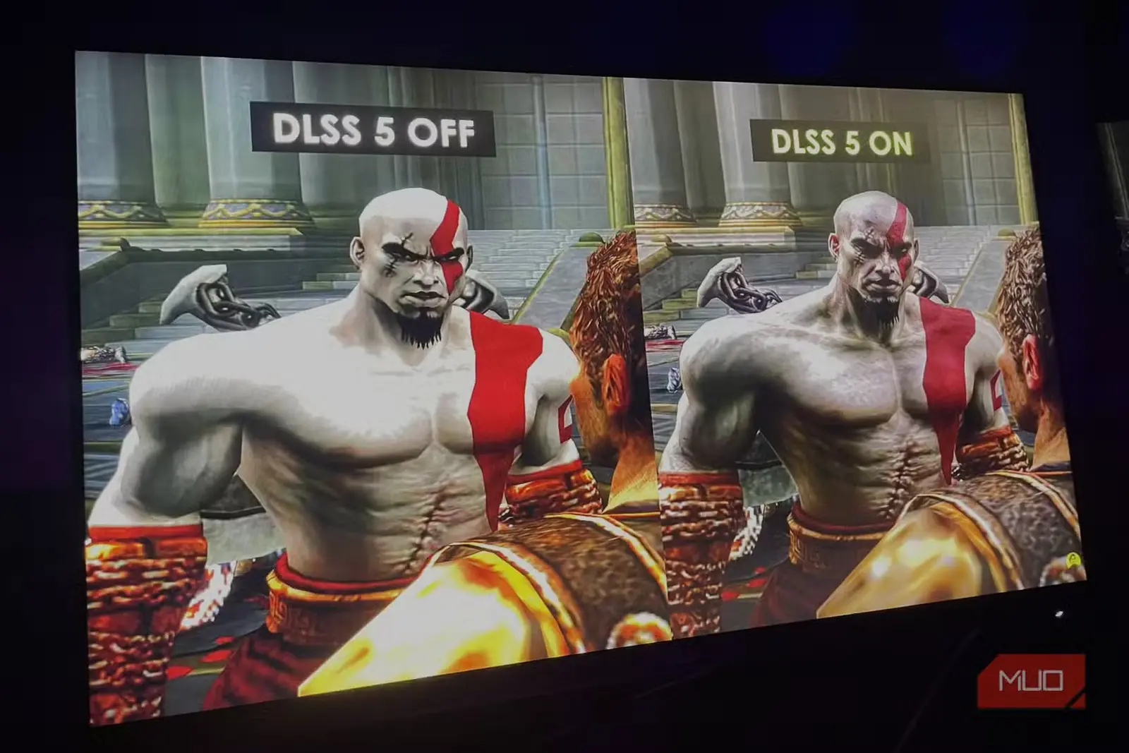 اجرای بازی God of War 2 با DLSS 5