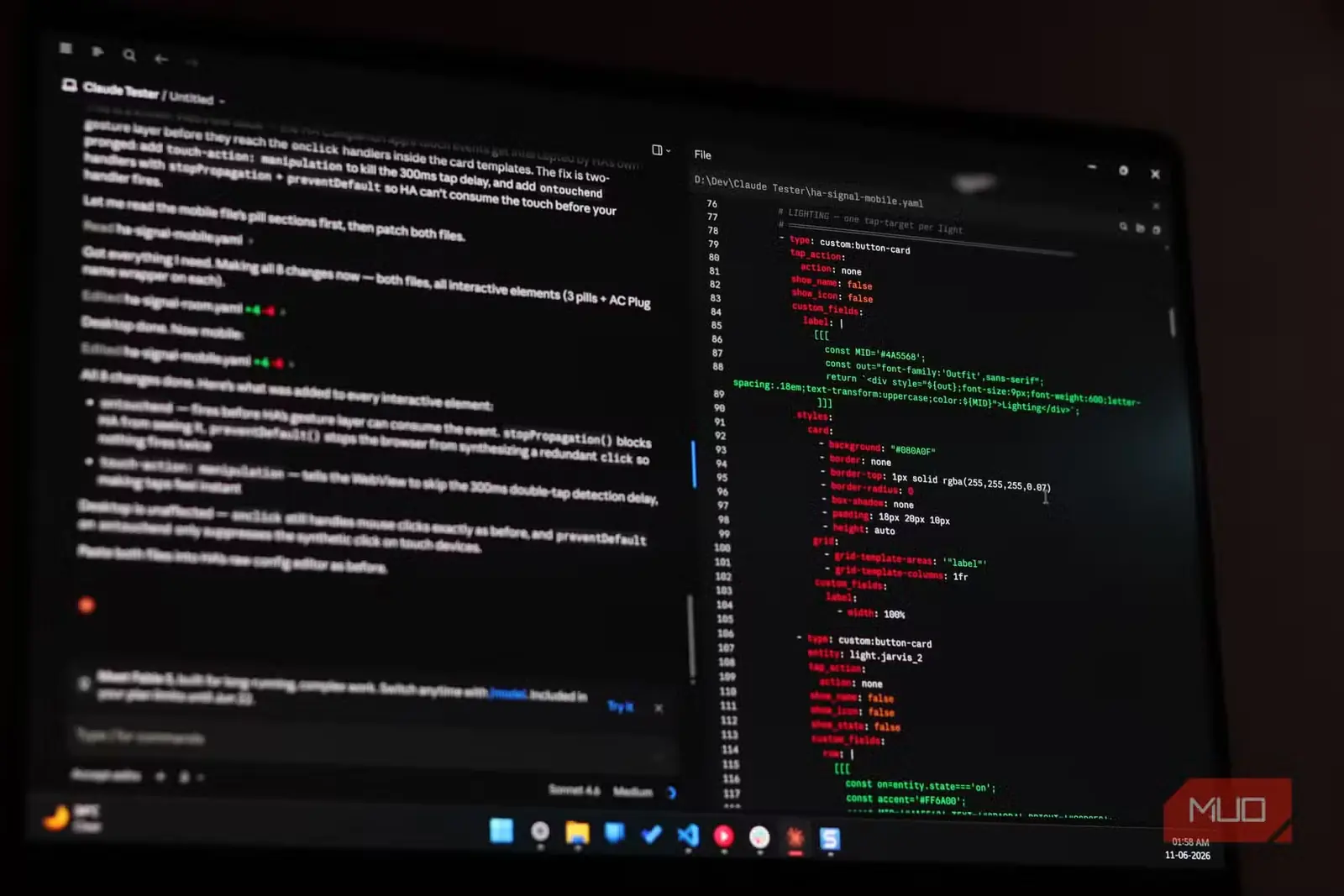 نوشتن کد YAML بهدست Claude برای داشبورد سفارشی Home Assistant