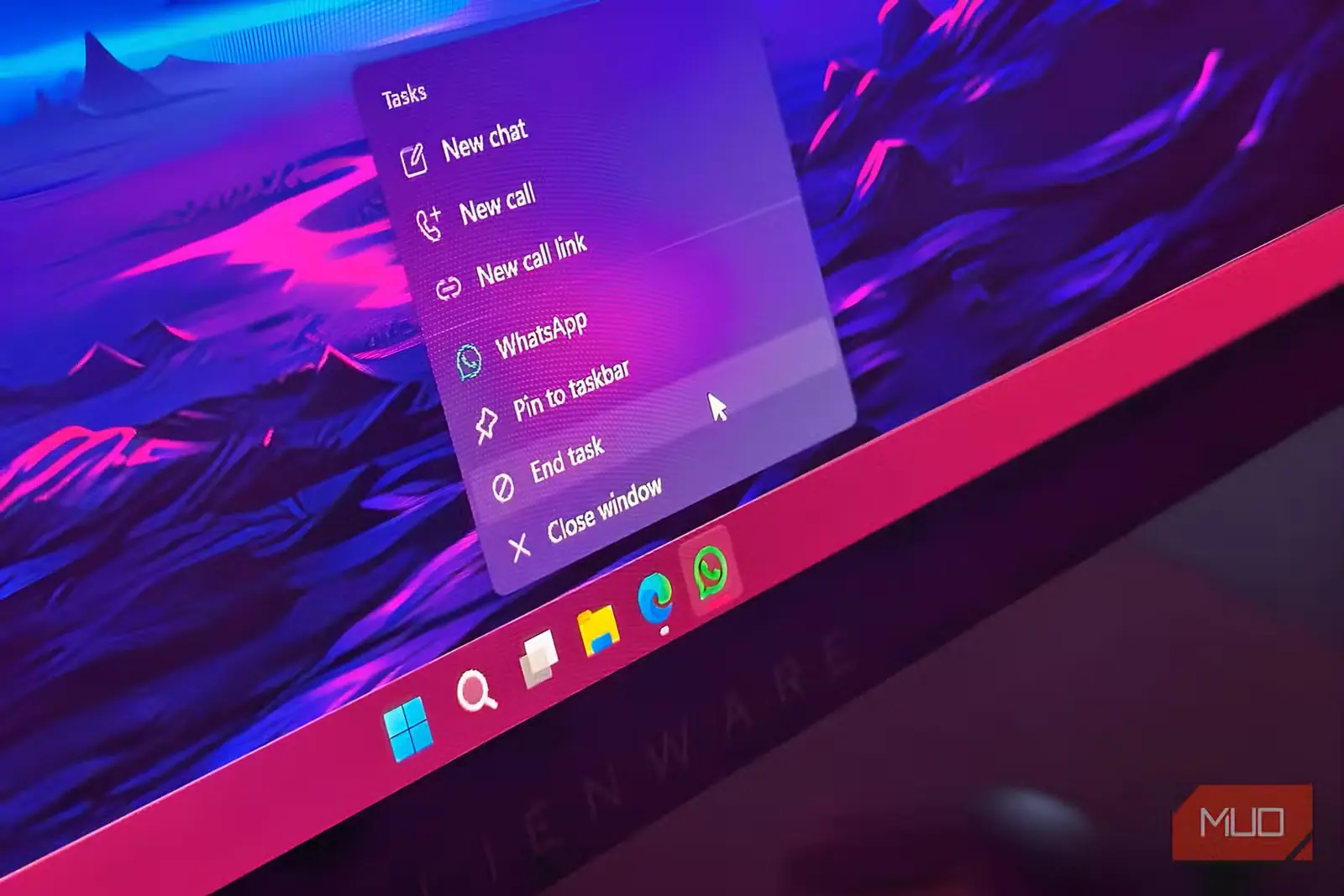 استفاده از گزینهٔ پایاندادن به وظیفه در Windows 11