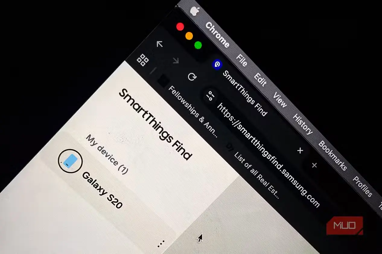 صفحهٔ مکانیابی Samsung Find My