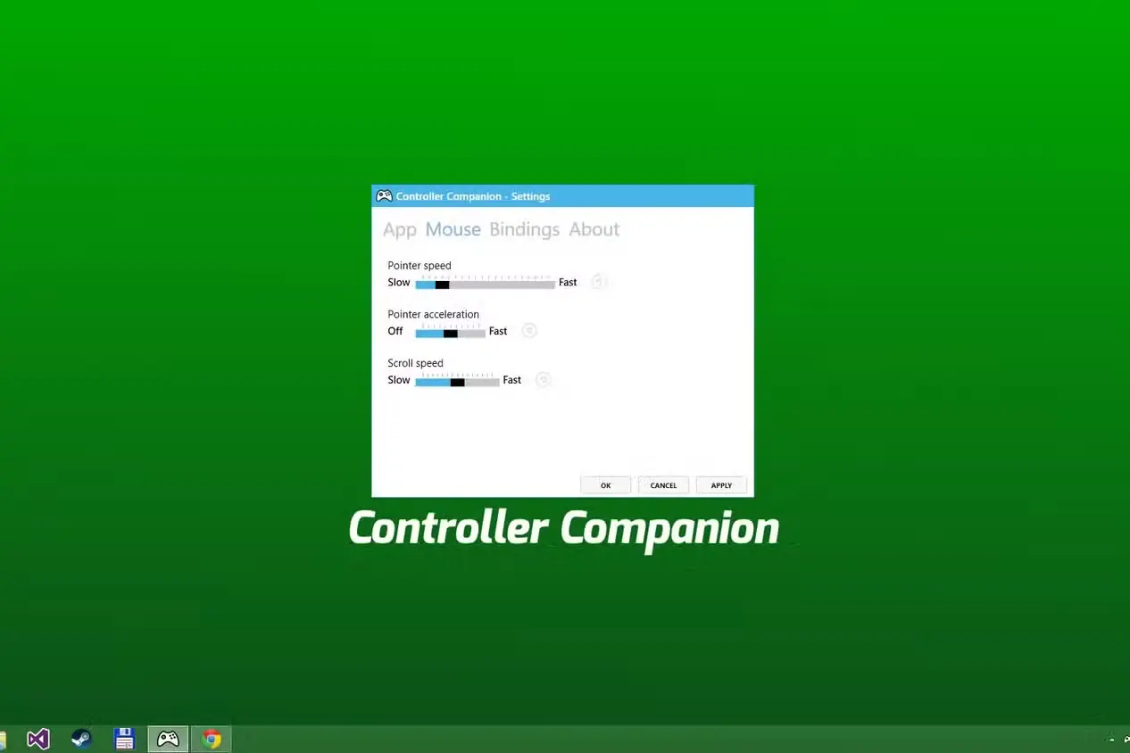 تنظیمات ماوس در برنامه Controller Companion